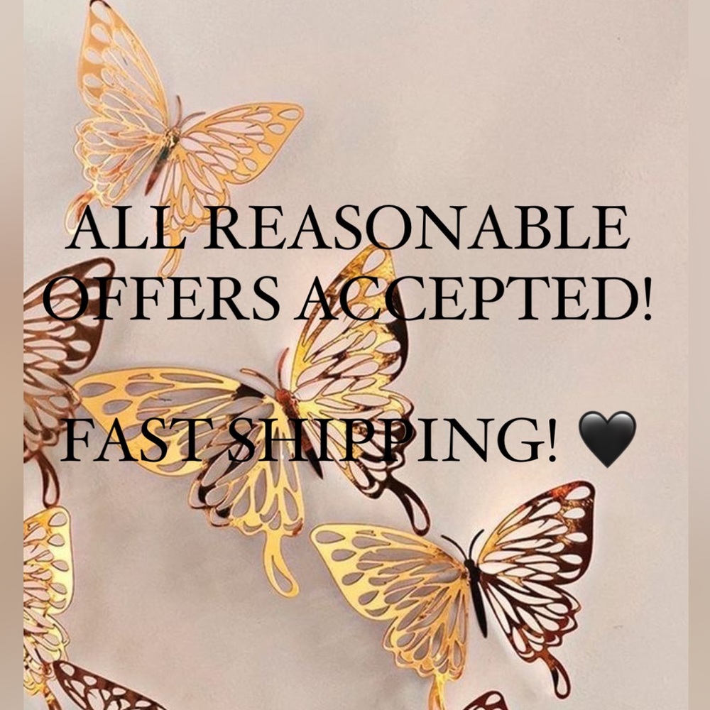 Reasonable offers welcomed 🖤🦋